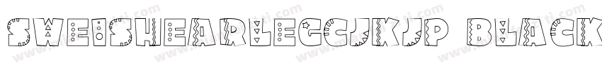 SweiShearLegCJKjp Black字体转换